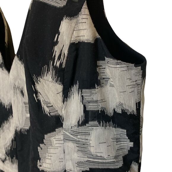 Vera Wang Fit & Flare V Neck Sleeveless Mini Dress - Picture 7 of 12